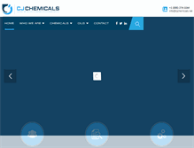 Tablet Screenshot of cjchemicals.net